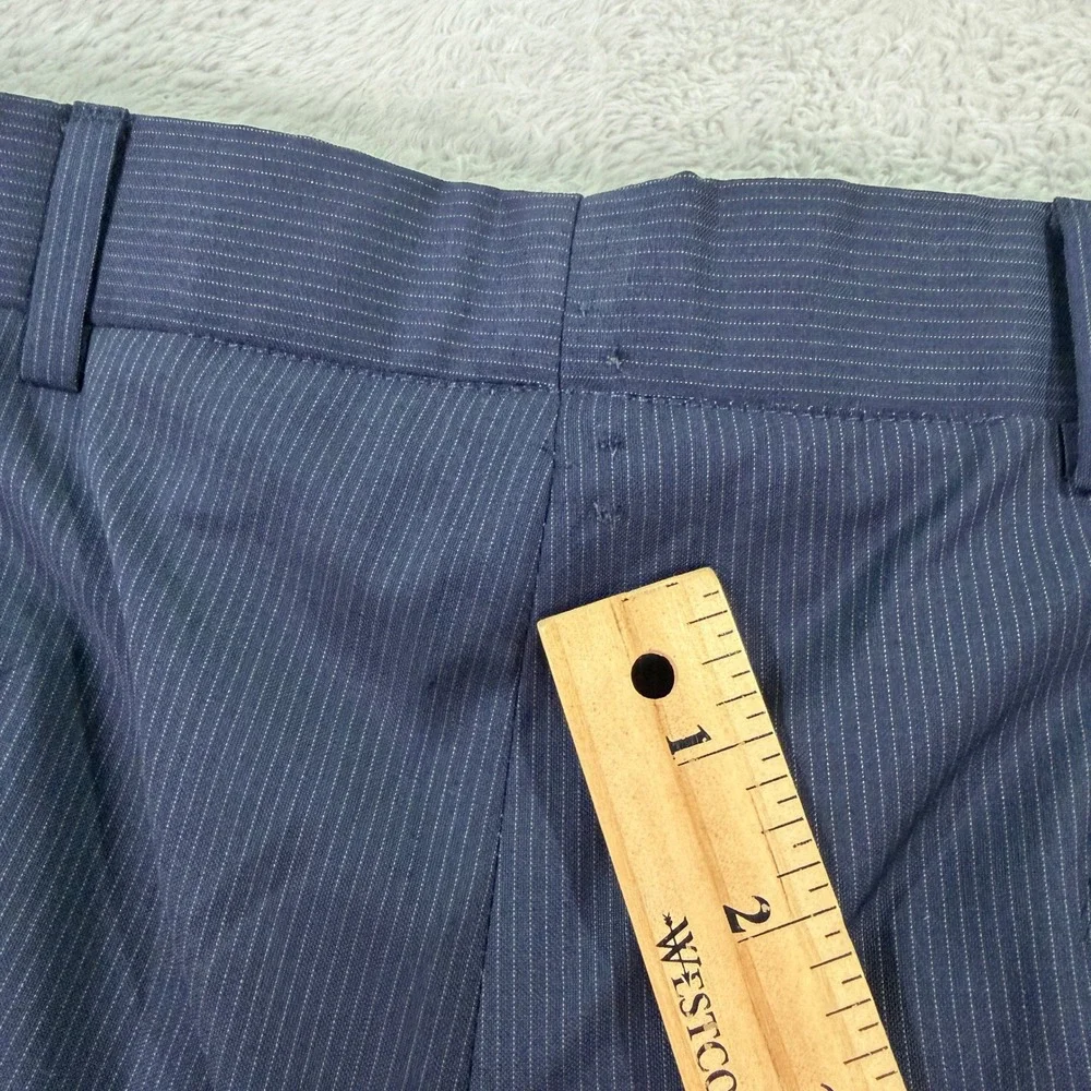 Ted Baker Mens 38R Endurance Jay CT Suit Navy Blue Pinstripe Wool Pants 34x31 - Picture 15 of 16